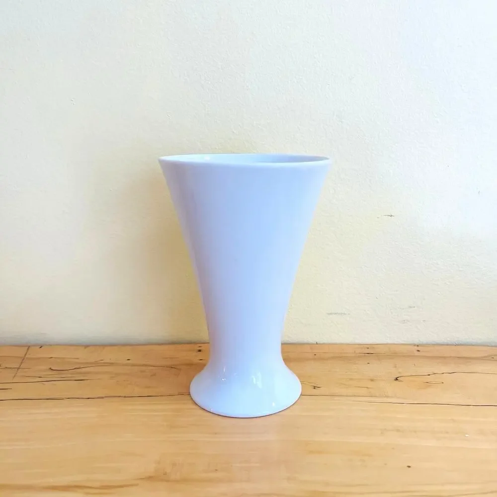 Vtg Mid-Century Wide Rim Fürstenberg Siegfried Möller Vase  Germany Minimalist